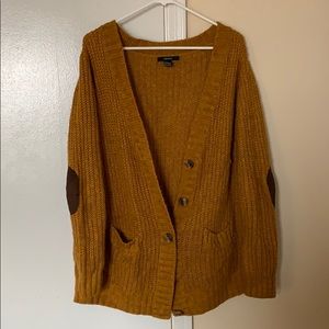 Forever21 Mustard Cardigan